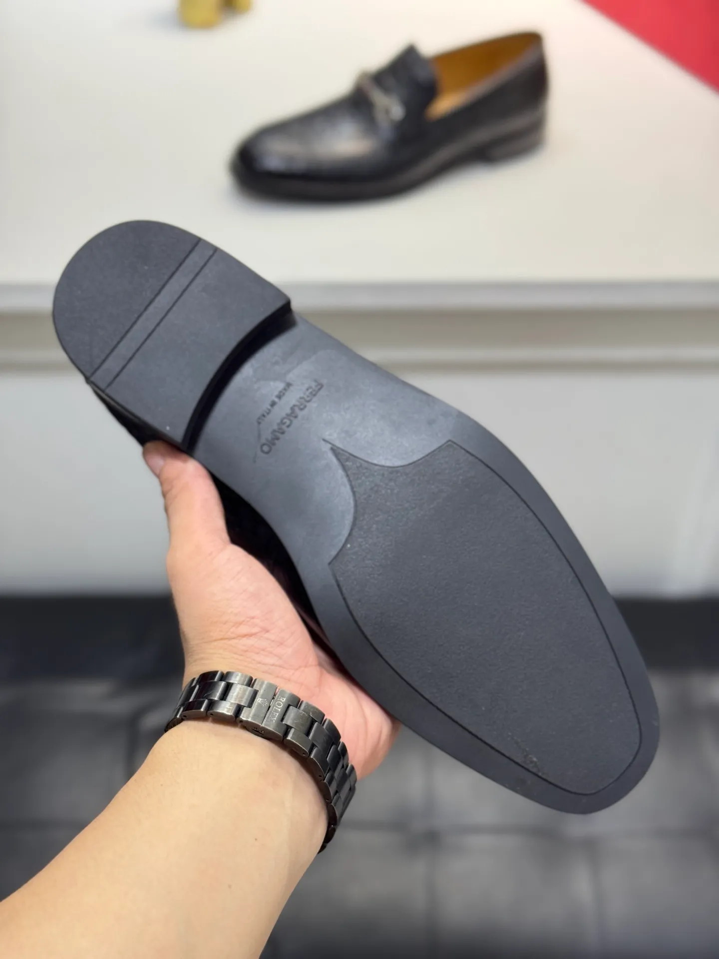 Men's men's shoes 💰480 [New style] 🐠🐠New Ferragamo [Ferragamo] top imported suit men's shoes 💯 Official website original copy, product materials: selected imported embossed calfskin + luxury hardware buckle accessories ~ imported water-dyed cow 🐂 leather lining. Strong three-dimensional visual effect, original combination outsole, multiple colors available😘 Size: 39-44 (customized at 45.46.47